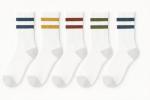 Retro Crew Socks – 5 Pack for Pickleball & More