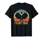 Retro Pickleball Player Funny Graphic Tee