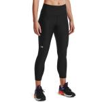 Under Armour Womens High Waisted No-Slip Leggings, Black/White