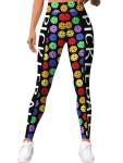 HIVICHI Women's Crazy Pattern Pickleball Leggings