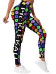 HIVICHI Women's Crazy Pattern Pickleball Leggings