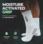 Cushioned Pickleball Socks with Grip & Arch Support