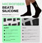 Cushioned Pickleball Socks with Grip & Arch Support