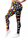 HIVICHI Women's Crazy Pattern Pickleball Leggings
