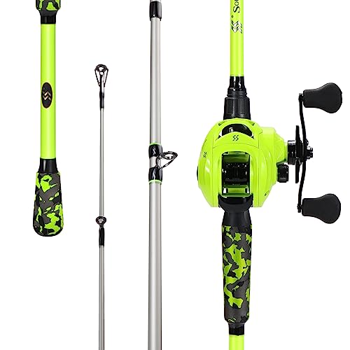 Sougayilang Baitcasting Fishing Rod & Reel Set