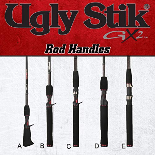 Ugly Stik 6' GX2 Casting Rod, Medium Power, 8-20lb Line Rating