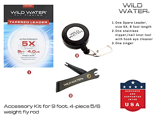 Wild Water Fly Fishing Starter Kit, 5/6 Weight