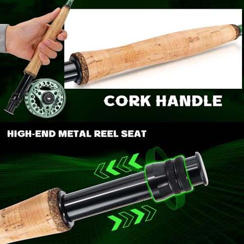 Sougayilang Fly Fishing Combo, 4 Piece Rod & Reel