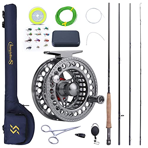 Sougayilang Fly Fishing Rod and Reel Combo Set