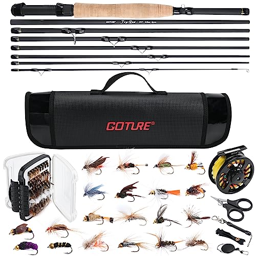Goture Fly Fishing Rod/Reel Combo with Accessories Set