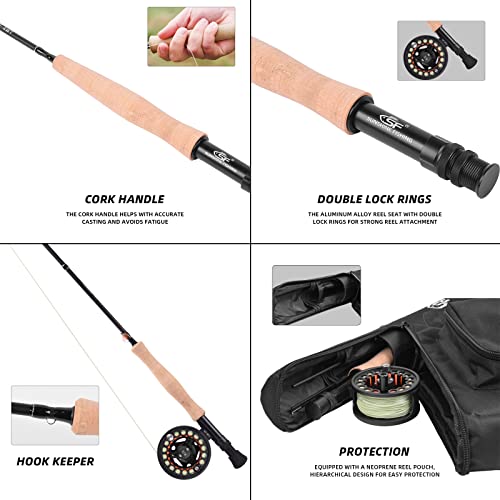 SF Fly Fishing Combo Kit: 5/6 Weight, 9FT