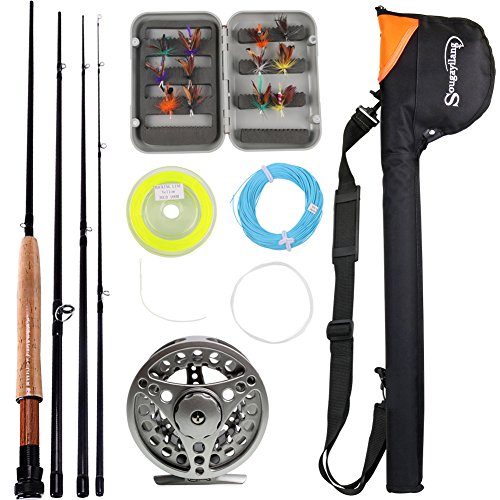 Sougayilang Fly Fishing Rod with Reel Combo Kit