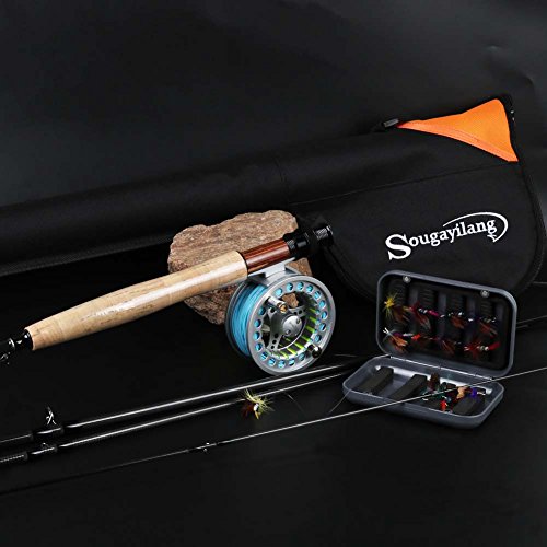 Sougayilang Fly Fishing Rod with Reel Combo Kit
