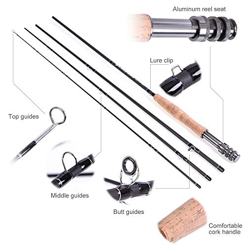 Lixada Fly Fishing Rod and Reel Combo Kit