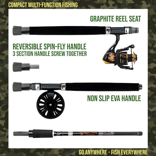 5-in-1 Travel Fishing Combo: Rod, 2 Reels, Tips