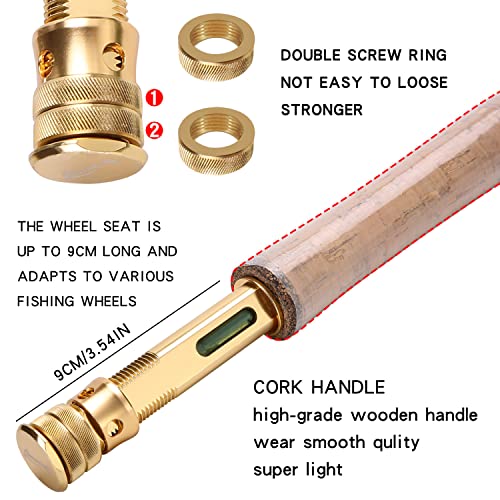 Sougayilang Fly Fishing Rod 9ft Lightweight Ultra Portable