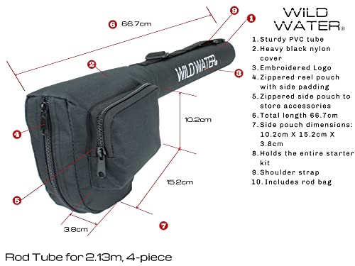 Wild Water Fly Fishing Combo Starter Kit, 3-4 Weight