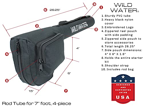 Wild Water Fly Fishing Combo Starter Kit, 3-4 Weight