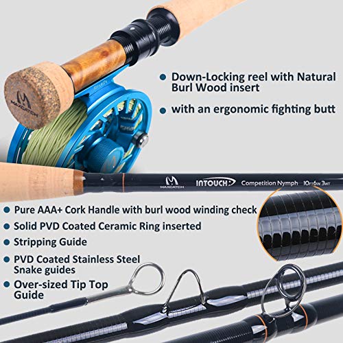 Maxcatch Competiton InTouch Nymph Fly Rod - 10ft6 3wt