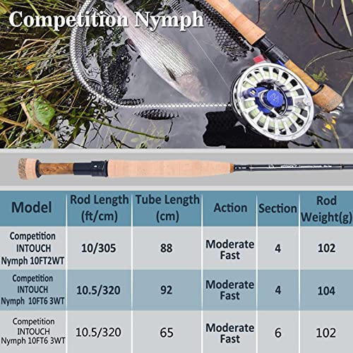 Maxcatch Competiton InTouch Nymph Fly Rod - 10ft6 3wt