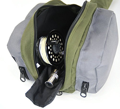 BW Sports Dual Fly Rod and Reel Case, 9ft, 2-Piece