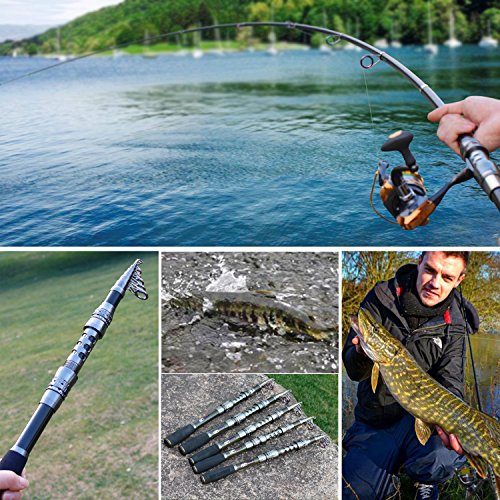 Portable Telescopic Carbon Fiber Fishing Rod - 2.4M/7.87FT