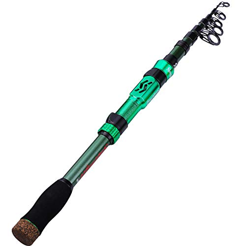 Sougayilang Telescopic Fishing Rod - Carbon Fiber, Travel-friendly