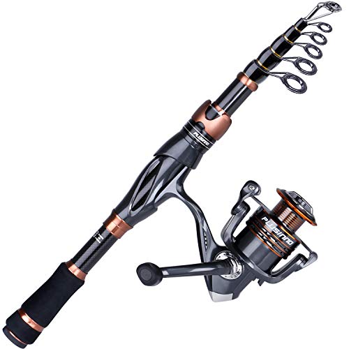 Bronze Warrior Telescopic Fishing Rod and Reel Combo