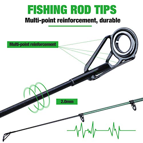 Sougayilang Telescopic Fishing Rod - Carbon Fiber, Travel-friendly