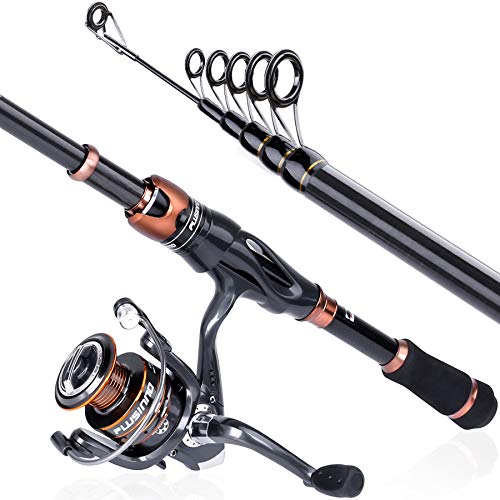 Bronze Warrior Telescopic Fishing Rod and Reel Combo