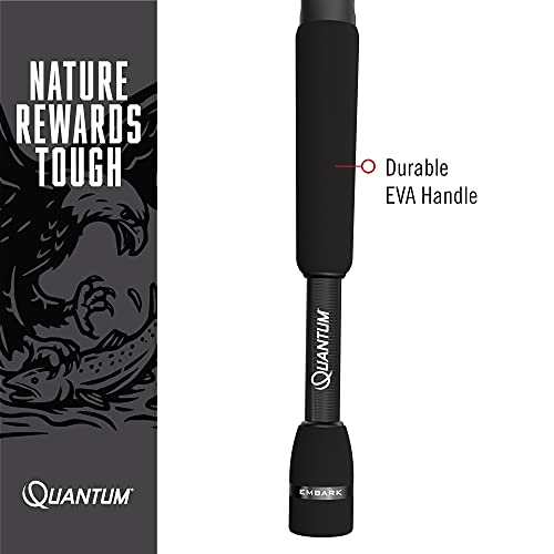 Quantum Embark Telescopic Casting Rod, IM6 Graphite, Black