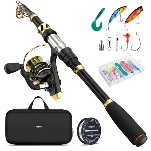 Telescopic Fishing Rod and Reel Combo Set with Full Kit
