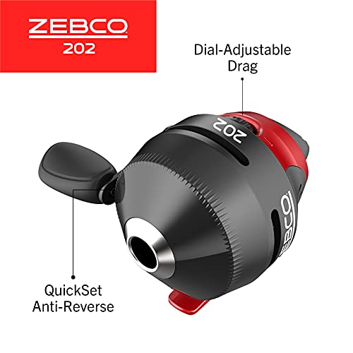 Zebco 202 Spincast Reel with Telescopic Fishing Rod