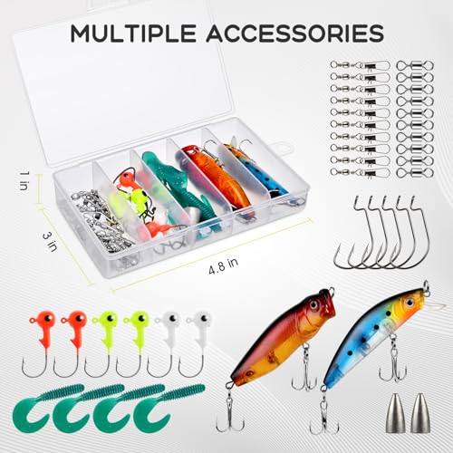 Telescopic Fishing Rod and Reel Combo Set with Full Kit