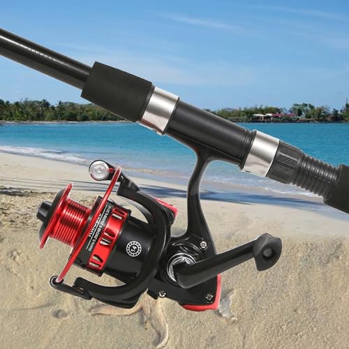 6.9ft Telescopic Fishing Rods Set with Spinning Reel