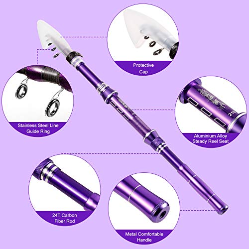 Telescopic Fishing Rod Kit with Spinning Reel and Gear