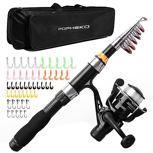 Youth Fishing Kit with Telescopic Rod and Reel