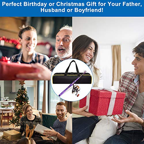 Telescopic Fishing Rod Kit with Spinning Reel and Gear