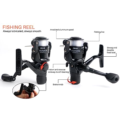 Youth Fishing Kit with Telescopic Rod and Reel