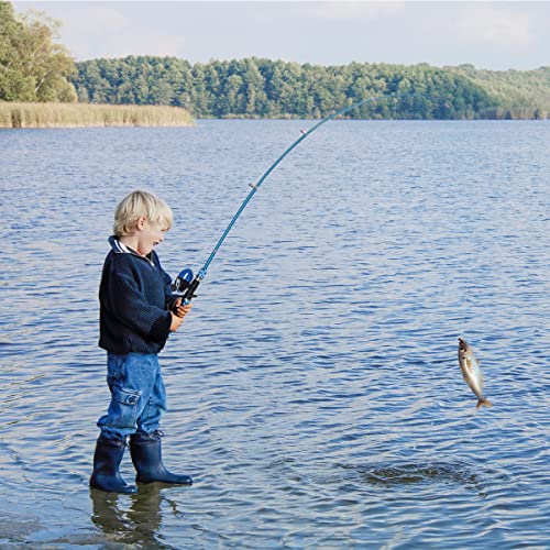 Kids Telescopic Fishing Rod Set - 2Pack, Reel, Net