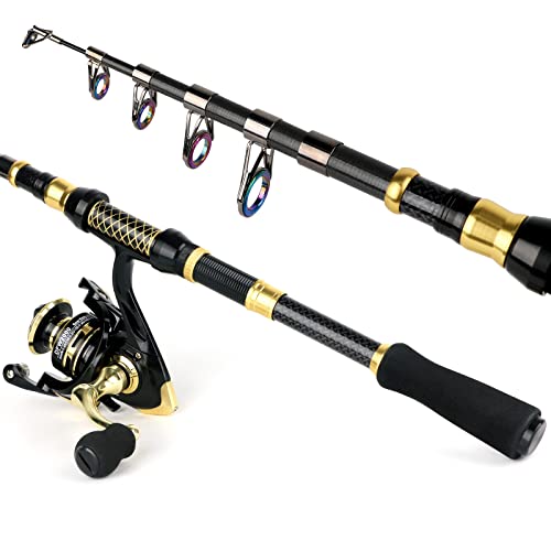 Telescopic Fishing Rod and Reel Combo with Accessories