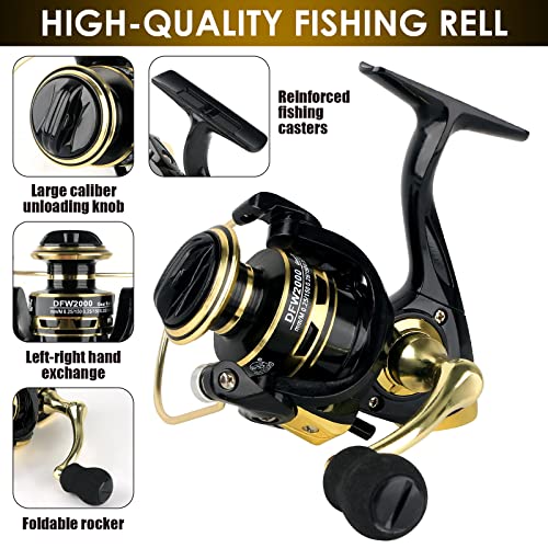 Telescopic Fishing Rod and Reel Combo with Accessories