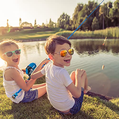 Portable Kids Telescopic Fishing Pole and Reel Combo Kit