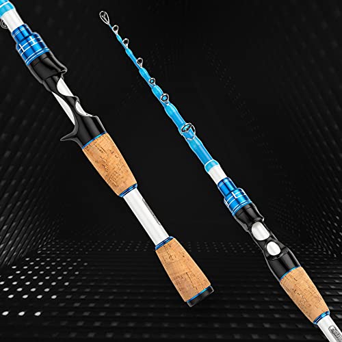 EOW XPEDITE MAX Telescopic Casting/Spinning Fishing Rods, Carbon Tip