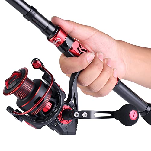 Portable Telescopic Fishing Rod Reel Combo - Red