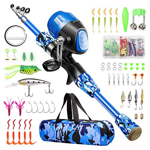 Kids Telescopic Fishing Rod and Reel Combo Kit