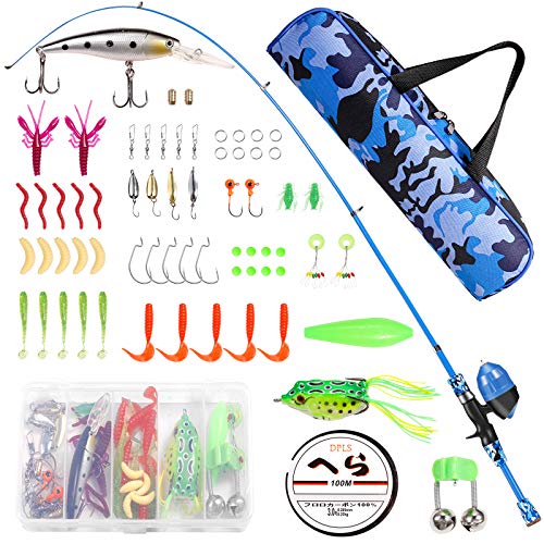 Kids Telescopic Fishing Rod and Reel Combo Kit