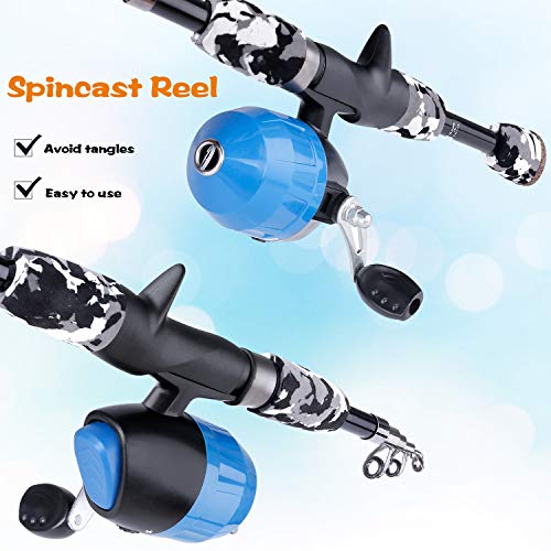ODDSPRO Toddler Collapsible Fishing Pole and Reel Combo