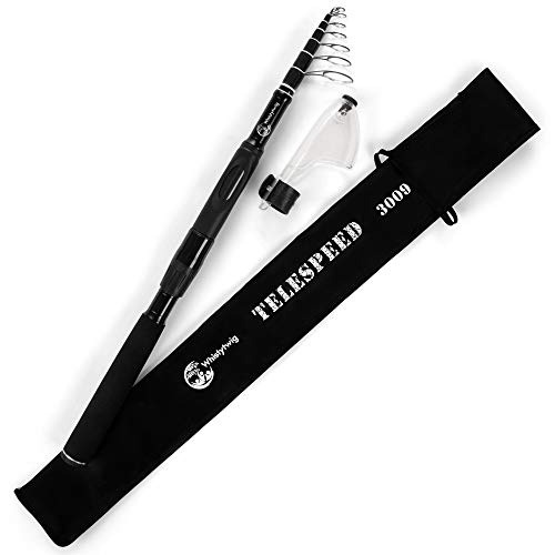 10ft Whistytwig Telescopic Carbon Fiber Fishing Rod, Lightweight
