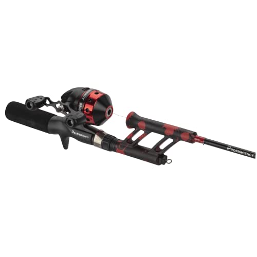 ProFISHiency Tangle-Free Telescoping Fishing Combo, Lightweight, Red